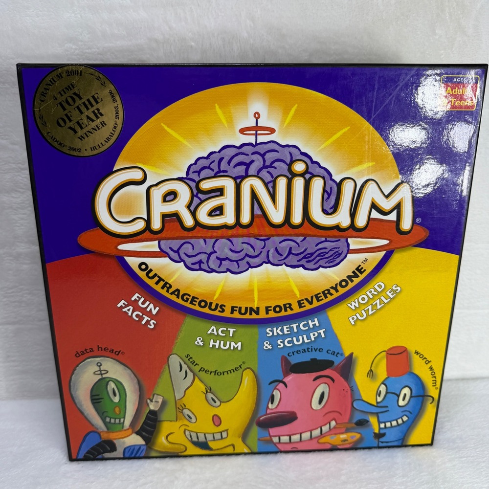 Cranium Board Game Original Edition Party‎ Game with Clay and Cards 1998 NOB
